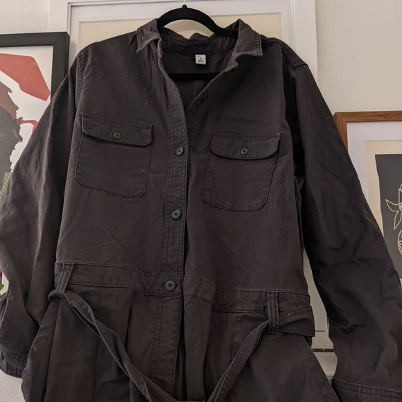 XL charcoal Old navy utility jumpsuit - Picture 4 of 4